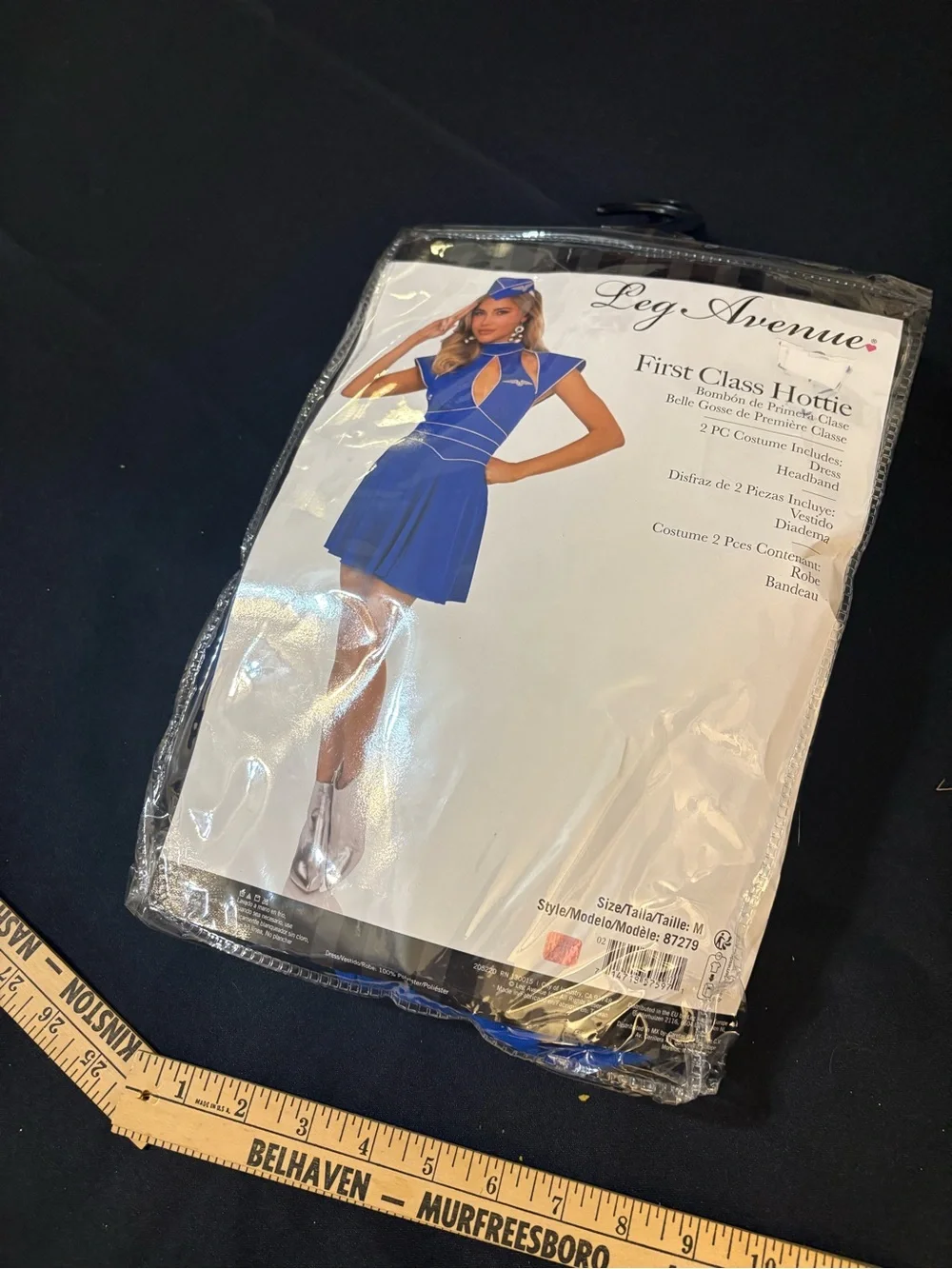 Leg Avenue Blue Flight Attendant Costume Set brand new size m